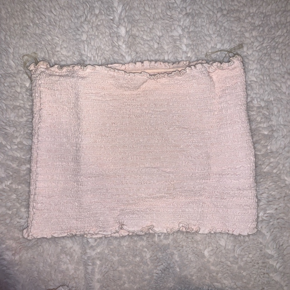 brandy melville light pink tube top